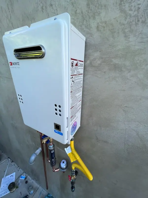Tankless water heater installation for Ross Downs Estates homes